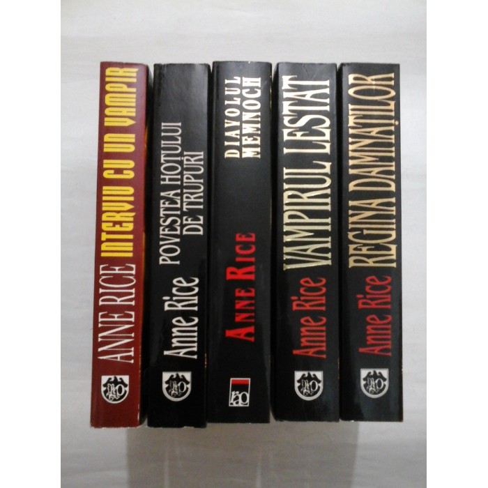 ANNE RICE - seria CRONICILE VAMPIRILOR (5 Volume) - RAO